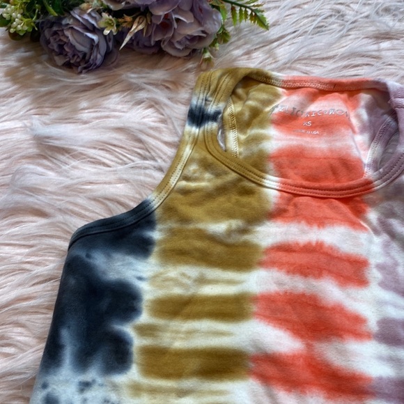 Electric & Rose Tie Dye Crop Tank sz XS - Picture 2 of 8